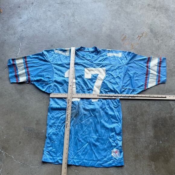 VINTAGE 60S CHAMPION FOOTBALL JERSEY SOUTH SALEM MEDIUM BABY BLUE - Picture 3 of 6